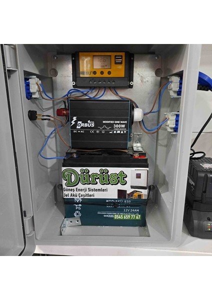 Güneş Paneli Seti Aydınlatma Tv Telefon Şarj Paketi 300 Watt
