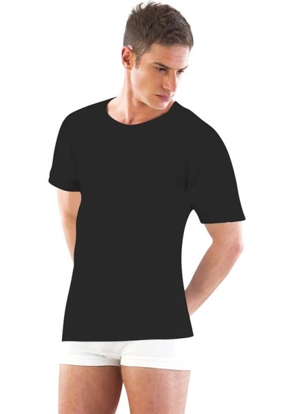 Miraxx Siyah Emay 12350 R Yarım Kol Erkek Atlet