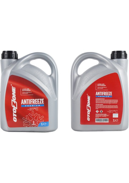 Antifriz 3 Lt -37 C Kırmızı Long Life Koli 6 Ad Organık