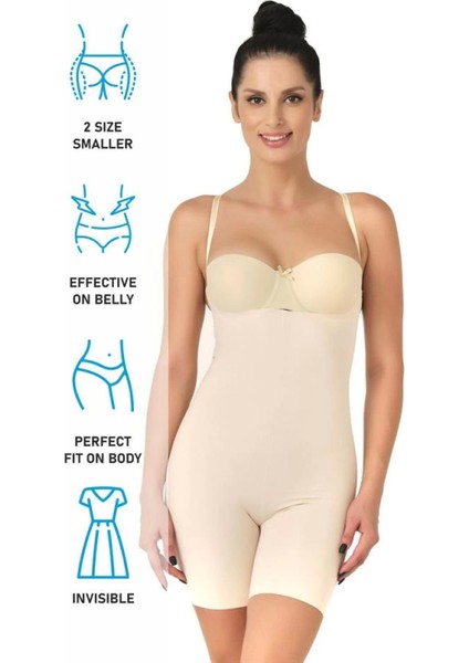 Miraxx Ten Emay 2758 Lazer Kesim Göğsü Açık Boxer Korse fırsatları