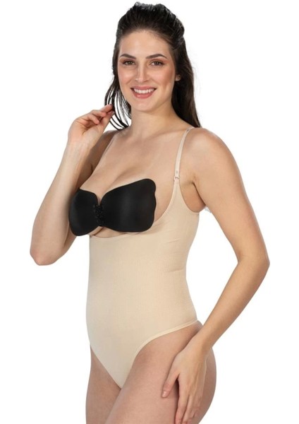 Miraxx Ten Emay 2076 Göğüsü Açık String Body Korse