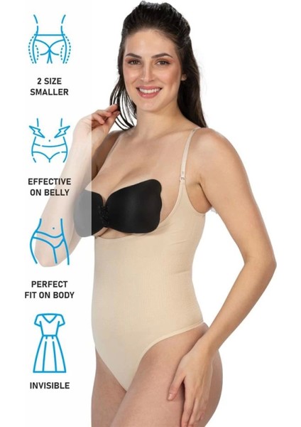 Miraxx Ten Emay 2076 Göğüsü Açık String Body Korse fırsatları