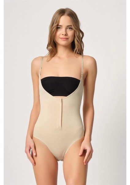 Miraxx Ten Emay 2043 Göğsü Açık Agraflı Body Korse