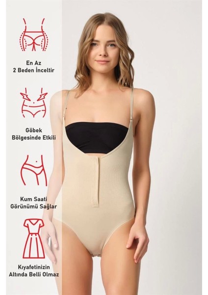 Miraxx Ten Emay 2043 Göğsü Açık Agraflı Body Korse fırsatları