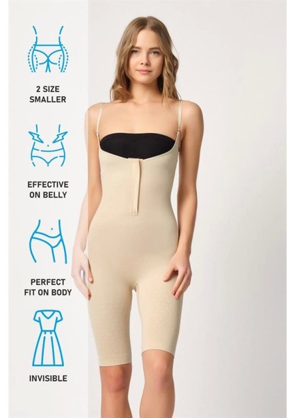 Miraxx Ten Emay 2093 Ön Agraflı Göğsü Açık Paçalı Boy Korse indirimleri