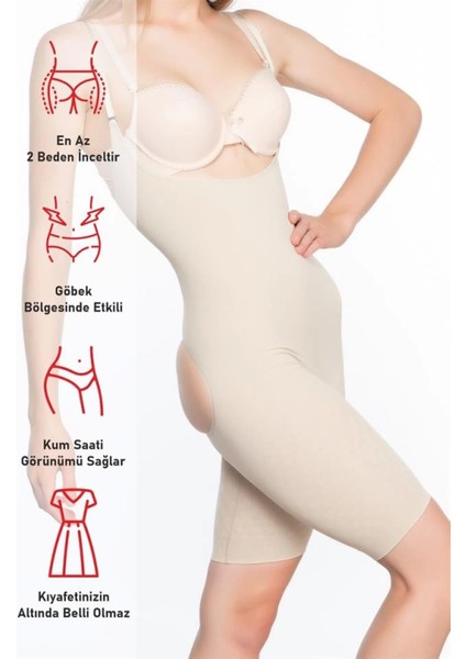 Miraxx Ten Emay 2038 Popo ve Göğsü Açık Paçalı Boy Korse fırsatları