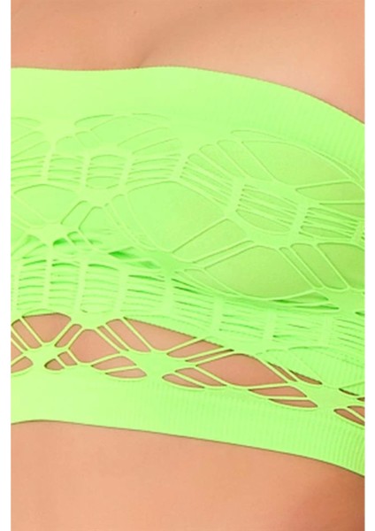 Miraxx Yeşil Emay 4050 Double Örgü Straplez Korse modelleri