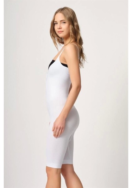 Miraxx Beyaz Emay 2093 Ön Agraflı Göğsü Açık Paçalı Boy Korse fiyatları