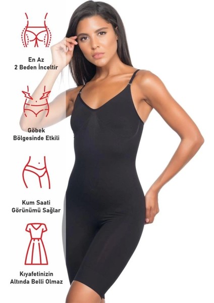 Miraxx Siyah Emay 2071 Ince Paçalı Boy Korse modelleri