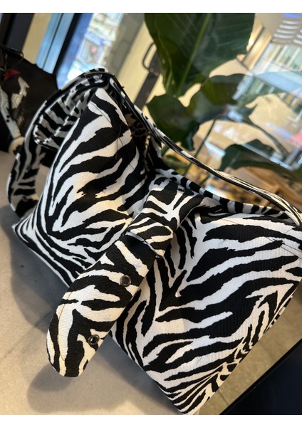 Animal Print Ayarlanabilir Denim Çanta fırsatları
