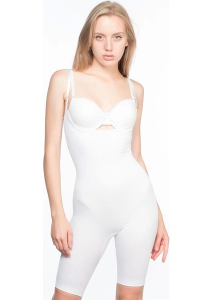 Miraxx Beyaz Emay 2013 Göğsü Açık Paçalı Boy Korse modelleri