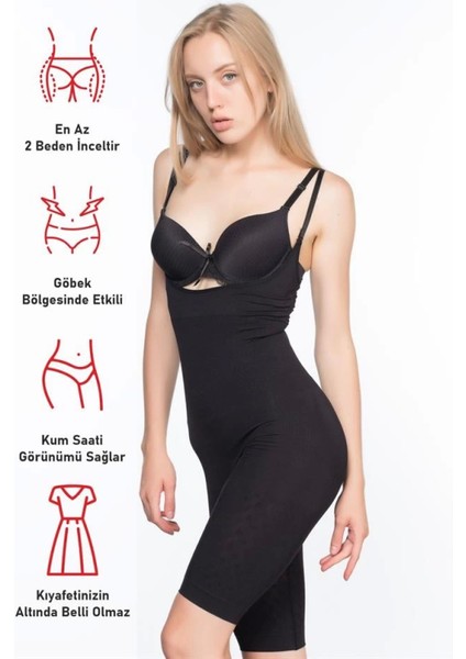 Miraxx Siyah Emay 2013 Göğsü Açık Paçalı Boy Korse fırsatları