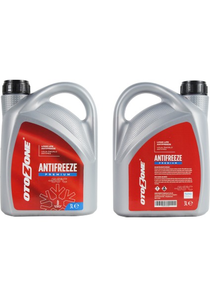 Antifriz 3 Lt -56 C Kırmızı Long Life Koli 6 Ad Organık