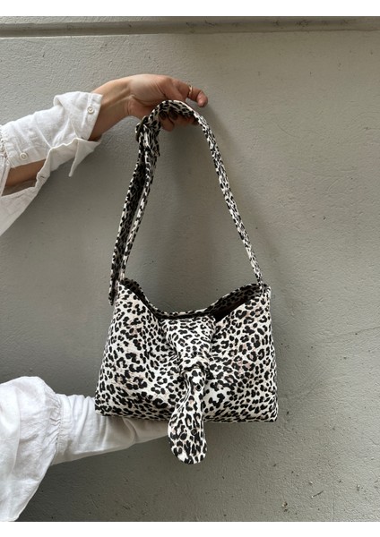 Animal Print Ayarlanabilir Denim Çanta modelleri