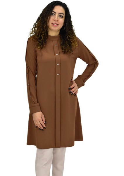 Kadın Köprü Dikişli Puntalı Tunik BGL-ST03600