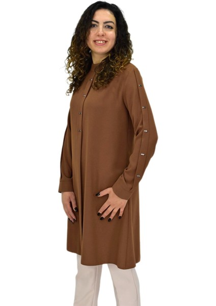 Kadın Köprü Dikişli Puntalı Tunik BGL-ST03600