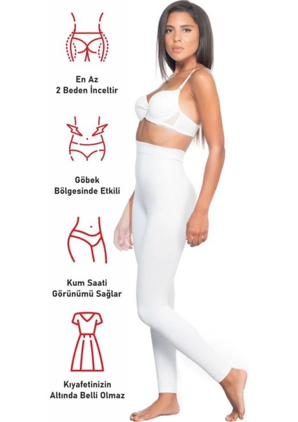 Miraxx Beyaz Emay 2045 Anti Selülit Tayt Korse fırsatları