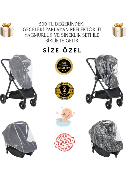 Sirius 6 In 1 Yeni Nesil Çift Yönlü Travel Sistem Bebek Arabası
