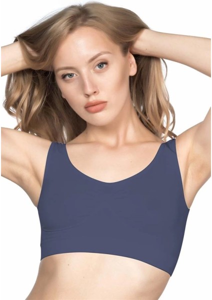 Miraxx Antrasit Mı Emay 4005 Soft Kalın Askı Büstiyer