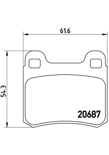 Fren Balatası Arka Mercedes W201 83 93