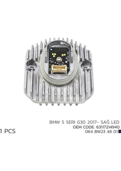 Bmw 5 Serı G30 2017- Sağ LED Modül 63117214940