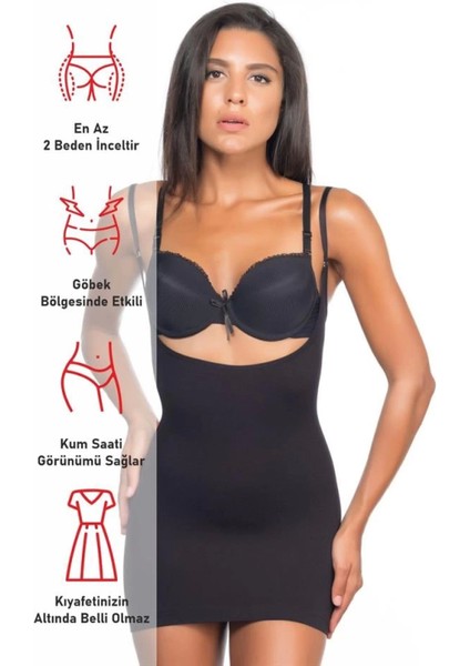 Miraxx Siyah Emay 5043 Göğsü Açık Masajlı Korse fırsatları