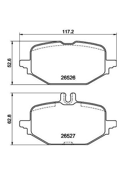 Fren Balatası Arka Mercedes W206 S206 C236 A236 W214 S214 C236 A236