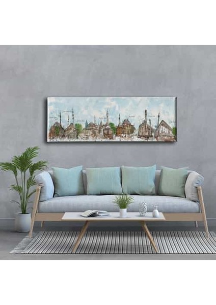 Konya Tarihi Yerler Panoramik Kanvas Tablo fiyatları