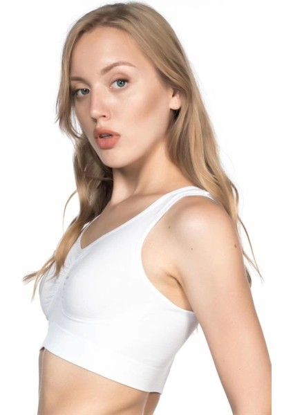 Miraxx Beyaz Emay 4001 Soft Sporcu Büstiyer