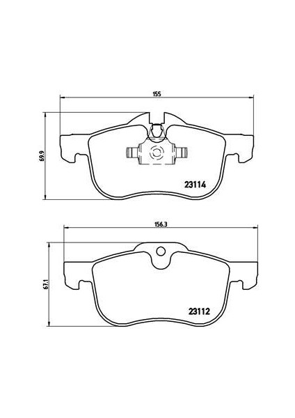 Ön Balata Rover 75 1.8-2.0 Gdt-V6-2.5 V6 Mg Zt 160-190 02-05