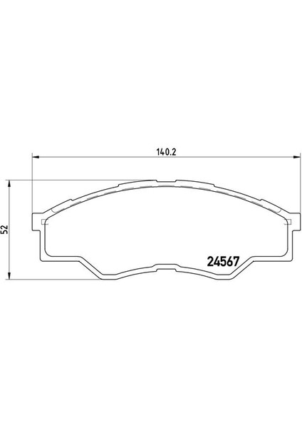 Ön Fren Balata Toyota Hılux 2.5l 2kdftv KUN15 Vıgo 4x2 08-09