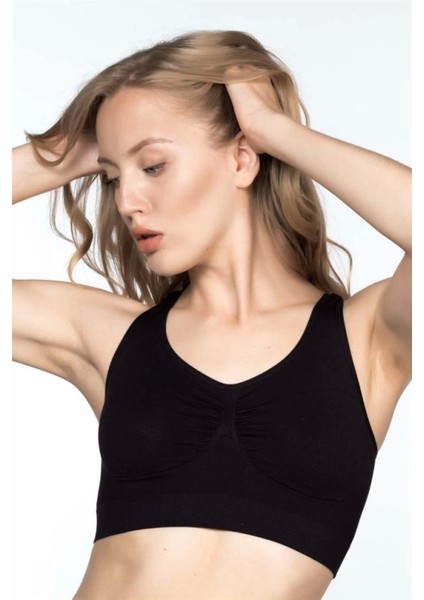 Miraxx Siyah Emay 4001 Soft Sporcu Büstiyer