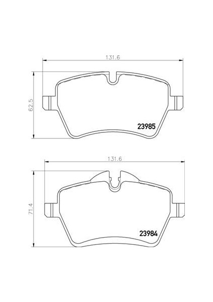 Fren Balatası On Mını R50 R53 John Cooper Works 06 06 R56 R57 R58 R59 Cooper S