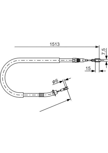 Fren Halatı Arka Mercedes Sprınter B901 B904 . Vw Lt 28-35-46