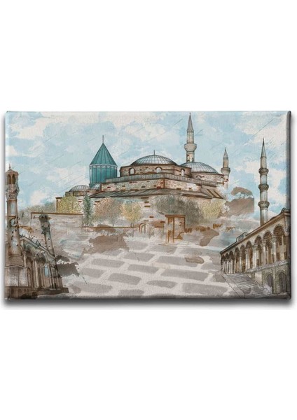 Mevlana Müzesi Sultan Selim Cami ve Aziziye Cami Tablo