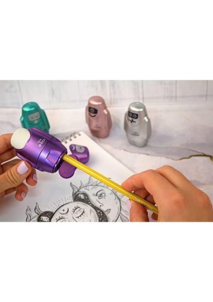 E-Bot Silgili Kalemtiras Metalik Mavi Tekli fiyatları