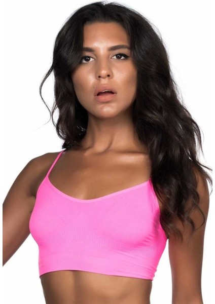 Miraxx Neon Fuşya Emay 4003 Soft Ip Askı Büstiyer