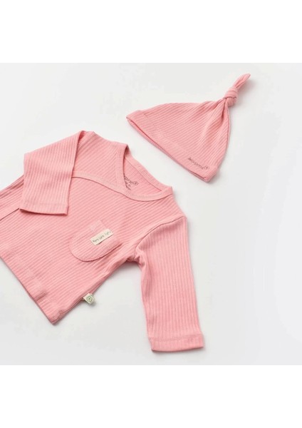 Soft Modal 3'lü Zıbın Set Pembe