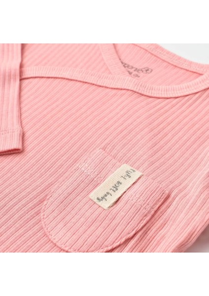 Soft Modal 3'lü Zıbın Set Pembe