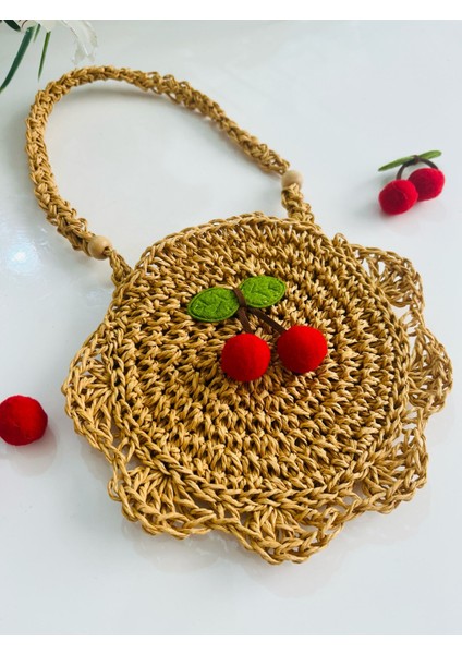 Handmade Baby Hasır Kiraz Çanta (0-24 Ay)