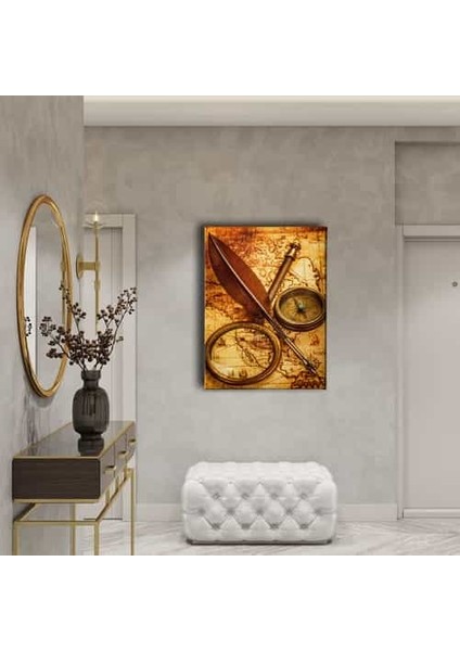 Hazine Haritası Canvas Tablo