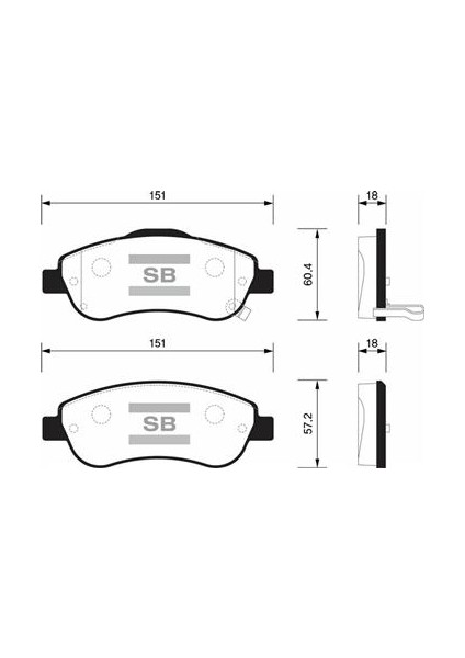 Ön Fren Balata Honda Cr-V 1.6l N16A2 Re6 I-Dtec Dizel 4x2 2013- / 2.0l R20 Benzinli Otomatik Vites 07-15