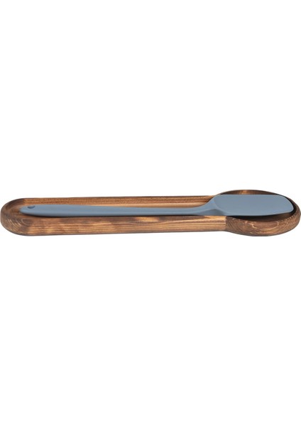 Tezgah Üstü Ahşap Kaşık Altlığı Kirli Kaşıklık Kepçe Altlığı Düzenleyici (29CMX7CM)
