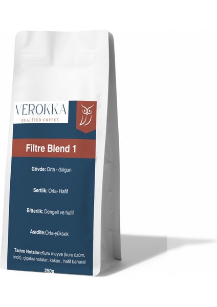 Hafif ve Dengeli Filtre Kahve – Günlük Tüketim Için Ideal – 250G