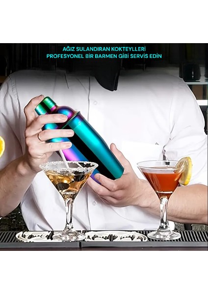 4 Parça Kokteyl Seti 500 ml