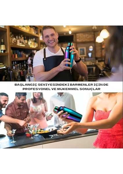 4 Parça Kokteyl Seti 500 ml