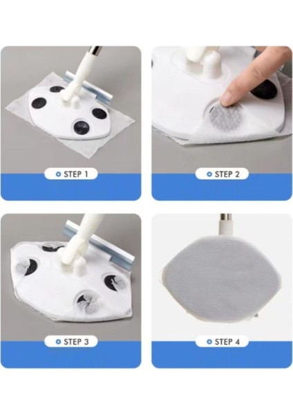 Pratik Çek-Çekli Mop, Uyumlu Islak Mendil, Dayanıklı ve Kullanışlı, Türkiye Menşei indirimleri