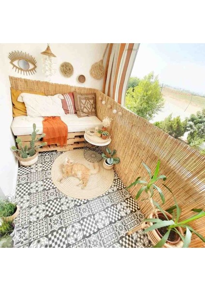 90 cm x 2.50 Metre Kamış Hasır Balkon Çiti Gölgelik Bahçe Çiti Dekorasyon fiyatları