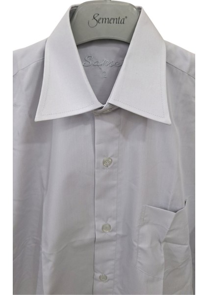 SAMET GRİ UZUN KOLLU S-M BEDEN DÜZ DESENSİZ SLİM FİT KLASİK CEPLİ ERKEK GÖMLEK fiyatları