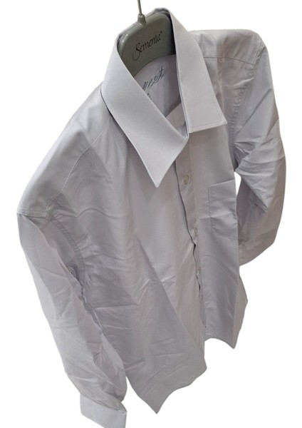 SAMET GRİ UZUN KOLLU S-M BEDEN DÜZ DESENSİZ SLİM FİT KLASİK CEPLİ ERKEK GÖMLEK modelleri